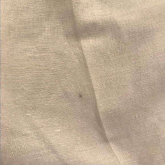 WHITE LINEN CAPRI PANTS LARRY LEVINE SIZE 4 SUMMER RESORT VACATION - Picture 5 of 5